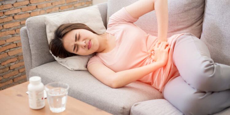 Asian women have abdominal pain because of menstruation.