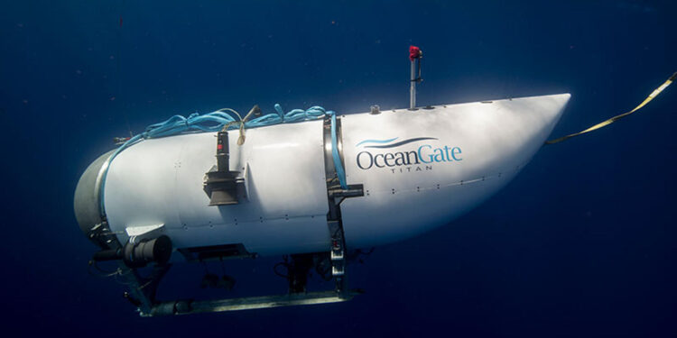 Fotografía facilitada por Ocean Gate que muestra el exterior de un submarino turístico, con capacidad para cinco personas, operado por la citada compañía. EFE/Ocean Gate / ***SOLO USO EDITORIAL/SOLO DISPONIBLE PARA ILUSTRAR LA NOTICIA QUE ACOMPAÑA (CRÉDITO OBLIGATORIO)***
