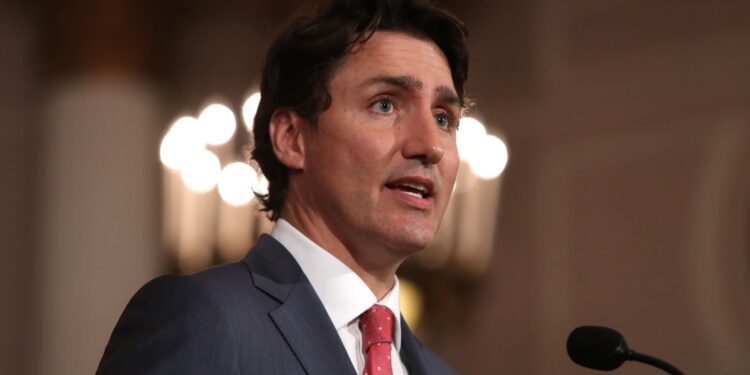 Justin Trudeau, Canada's prime minister, speaks during a press conference at the Fairmont Chateau Laurier in Ottawa, Ontario, Canada, on Monday, May 30, 2022. After banning 1,500 types of military-style assault firearms in 2020, Trudeau now announced new legislation to further strengthen gun control in Canada.