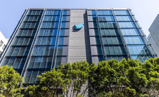 San Francisco, United States - September 8, 2022: Twitter headquarters, located at 1355 Market St, Suite 900 in San Francisco. The company is currently suing Elon Musk attempting to uphold his pledge to purchase the company. Trial is set to begin in October.