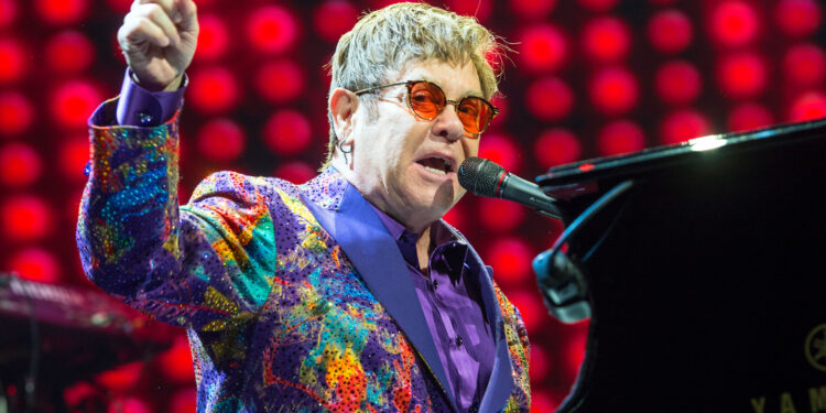 Elton John performs at Genting Arena on June 07, 2017 in Birmingham, England.