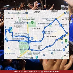 Conoce la ruta que utilizar el licey en caravana masiva tras