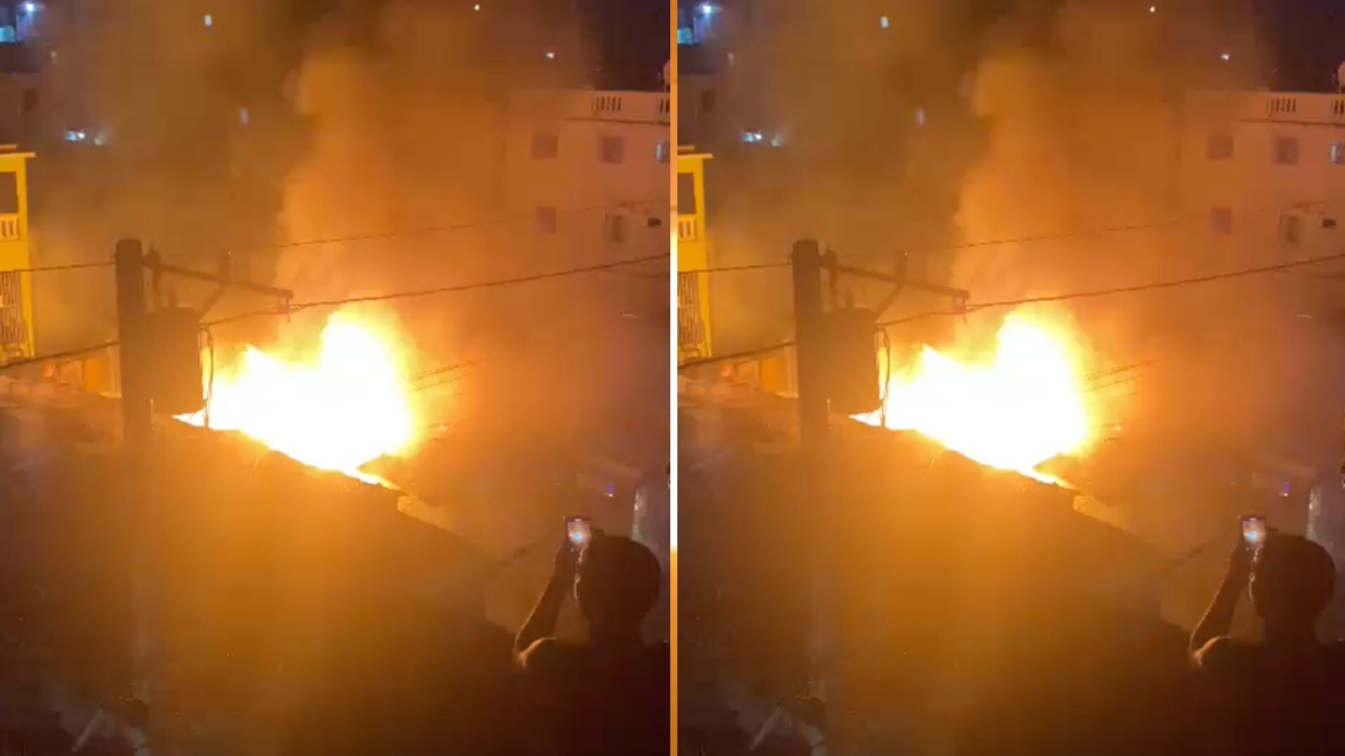 Fuego destruye dos casas y deja familias sin hogar en sector Maquiteria